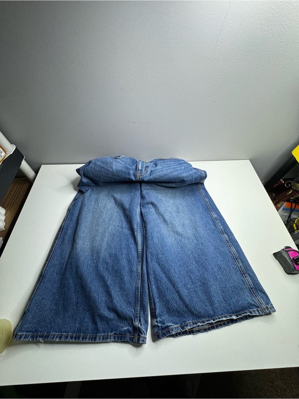 ZARA Wide Leg Denim Culotte Jeans | High Rise | Size US 6 - Picture 13 of 13